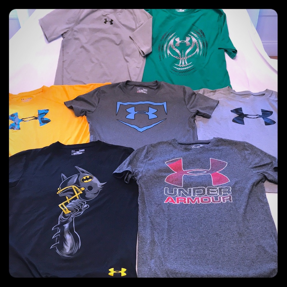 Boys Under Armour Tops, (Lot of 7), Size YLG
